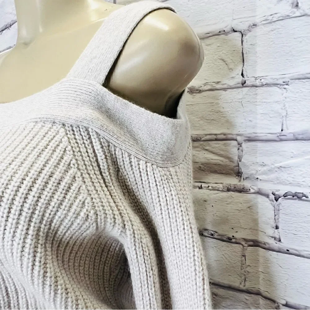 All Saints Dasha Crop Jumper Cold shoulder sweater size Small